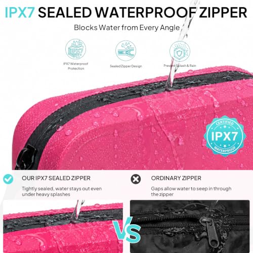 Waterproof Fanny Pack for Women & Men, Waterproof Belt Bag for Swimming - color: Pink