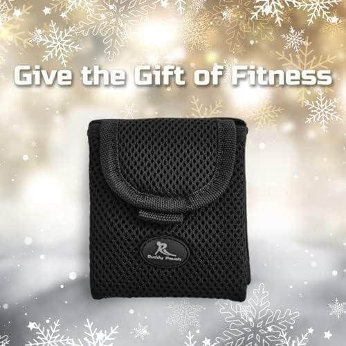 Running Buddy Magnetic Pouch Beltless Workout Pouch No Bounce - color: Mini Black, size: 3.75 in x 4 in
