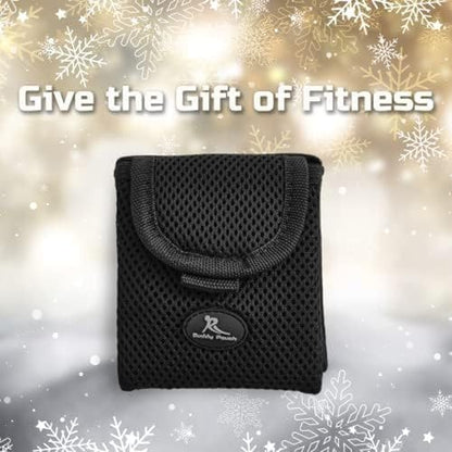 Running Buddy Magnetic Pouch Beltless Workout Pouch No Bounce - color: Mini Black, size: 3.75 in x 4 in