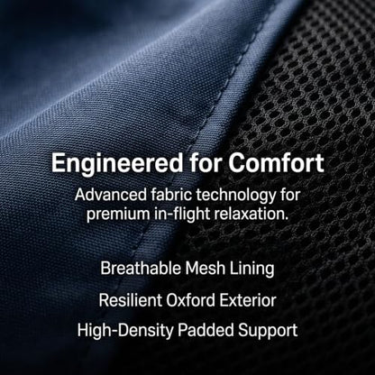 Adjustable Airplane Footrest Hammock Memory Foam Office Relaxation Foot Pad Travel Accessory Hanging Desk Foot Sling (Navy Blue) - color: Navy Blue
