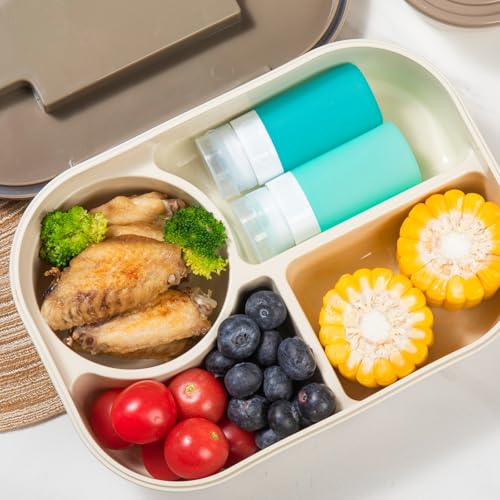 MICEBAY 2 oz Condiment Squeeze Bottles, Leakproof Salad Dressing Container - color: Mint, size: 2 OZ