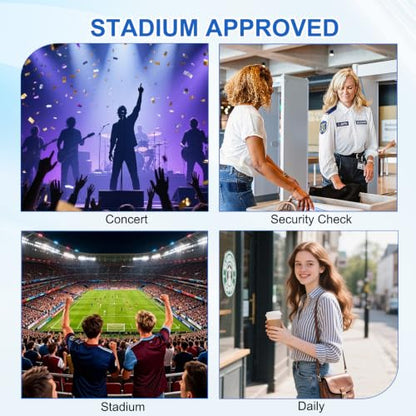 Clear Bag for Stadium Events Bulk Clear Handbag Crossbody Purse