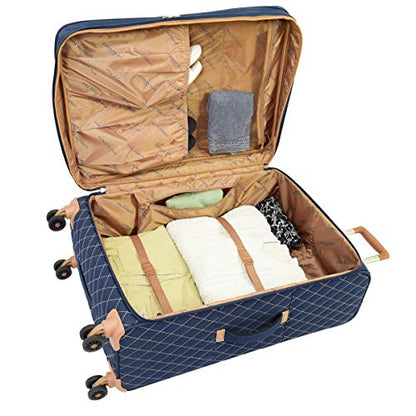 LONDON FOG Queensbury 28 Spinner, Navy, 28 Inch (9228 NAV) - size: Checked-Large 28-Inch