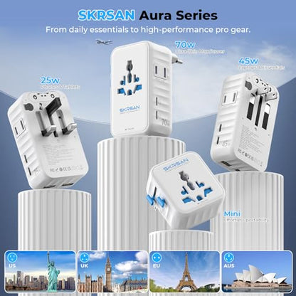 Aura Mini Global Plug 2 Pack, Pocket-Sized (Arctic White) - color: Arctic White
