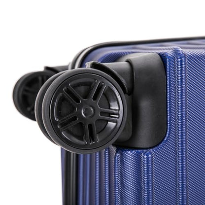 DUKAP TOUR 24-Inch Medium Hardside Spinner Luggage TSA Lock Durable Blue - color: Blue, size: 24 Inch