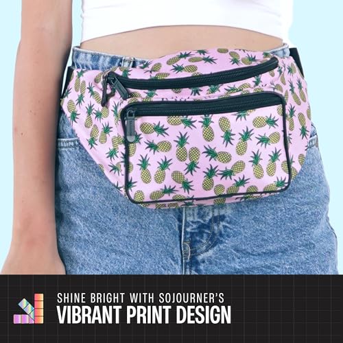 SoJourner Waterproof Fanny Pack, Pineapple - color: Pineapple v2
