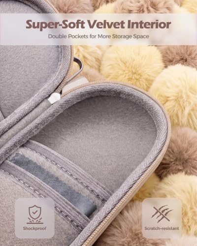 ProCase Hard Double Sunglasses Glasses Case for Men Women -Beige - color: Beige