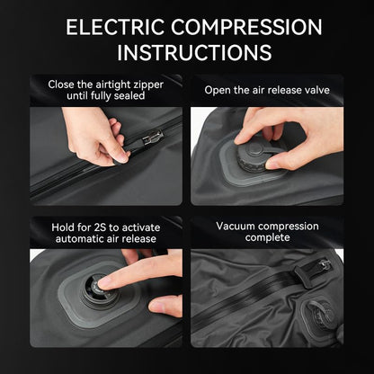 reeyee 20L Automatic Vacuum Compression Bags, 2 Pack, Gray - color: Gray