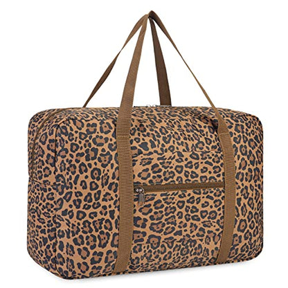 WANDF Personal Item Travel Bag, Carry On Duffle Bag Women - color: Brown
