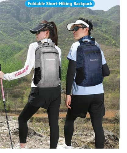 Ultra Foldable Hiking Daypack，Packable Backpack Travel, Dark Blue - color: Dark Blue