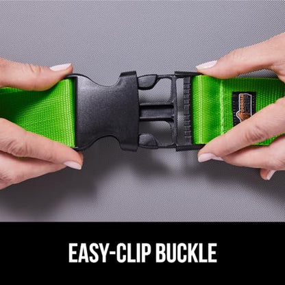 GORILLA GRIP Heavy Duty Luggage Straps for Suitcase, 4 Pack, Green - color: Green