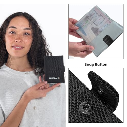 Sherpani Vienna, RFID Passport Wallet for Women (Carbon) - color: Carbon