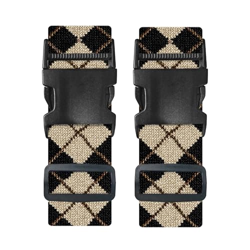 Nuxovilar Luggage Straps Set for Suitcase 1.96x90.5in Polyester - color: LU13496, size: 1.96"x90.5"