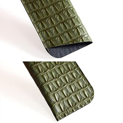 TRIUMPH VISION 3 Pack Reading Glasses Pouch Soft Case Eyeglass Sleeve Slim - color: Black Green Brown, size: Small