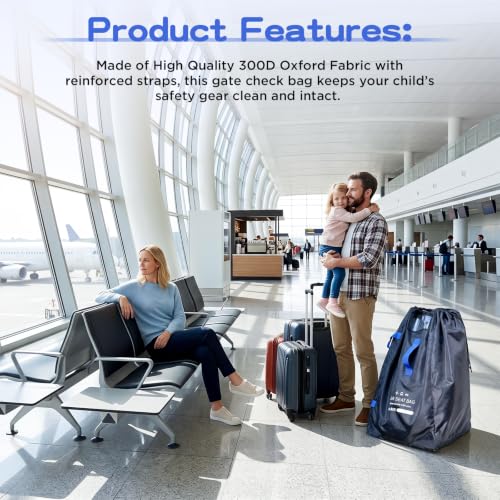 Travel Bag - Padded Car Seat Travel Bag Backpack, Blue-Black - color: Blue-black