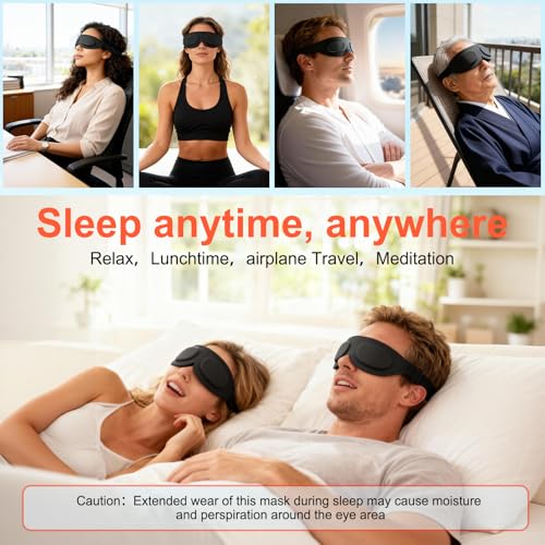TSYL Travel Sleep Mask: Ultra Lightweight 3D Contoured Sleep Eye Mask