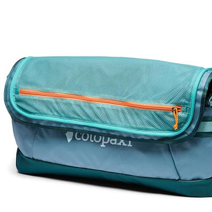 Cotopaxi Allpa 70L Getaway Duffel, Blue Spruce and Abyss - color: Blue Spruce/Abyss