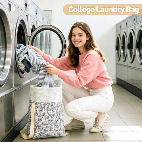 Laundry Bag Backpack for Dorm & Travel, 29 x 18" Large Dirty Bag - color: Vegetable Print