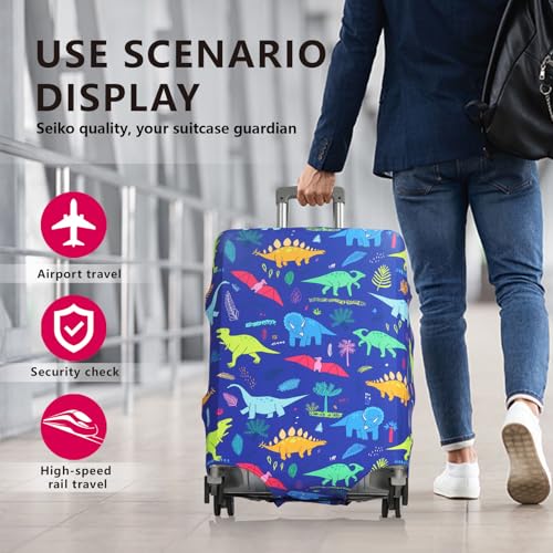 Luggage Cover, Dinosaur, L (25-28 Inch) - color: Dinosaur, size: L