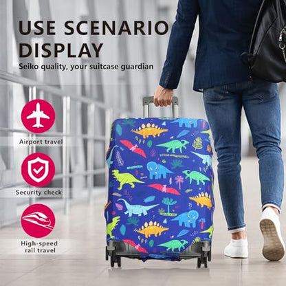 Luggage Cover, Dinosaur, L (25-28 Inch) - color: Dinosaur, size: L