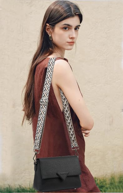 1.5" Wide Purse Strap Adjustable Replacement Gold Hardware Long Crossbody Bag Strap for Thick Shoulder Bags Canvas Handbags Straps - color: Gold Hardware-417