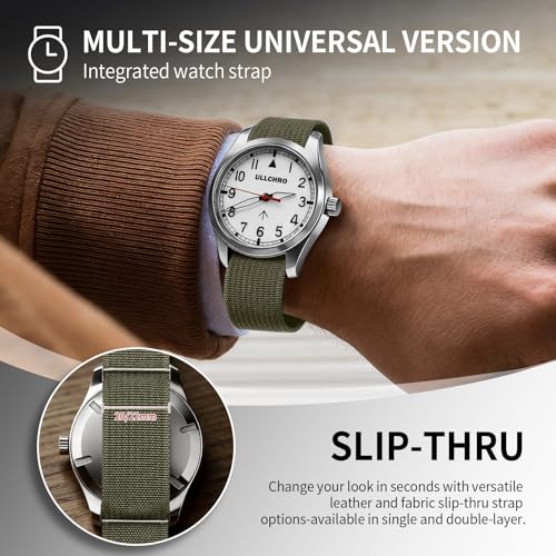 Nylon Watch Strap 20mm 22mm Nylon Watch Band Replacement Single Pass Strap Breathable Military Watch Bands for Men Soft Elastic Watch Straps - color: Army Green, size: 22mm