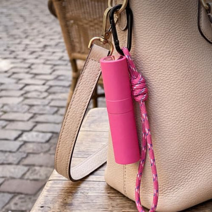 Lulupack Perfume Travel Refillable, 8ml Keychain Cologne Spray Bottle, 2PCS - color: rose red blue
