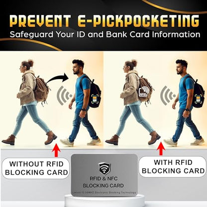 SaiTech IT 5 Pack RFID Blocking Card for Credit Debit ID Card, Grey - color: Grey