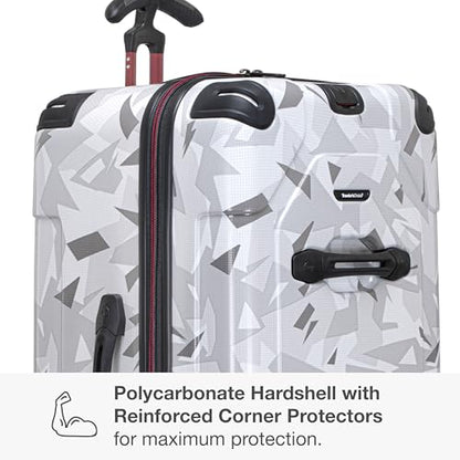 Traveler's Choice Maxporter II Polycarbonate Hardside Trunk with Spinner Wheels, White Camo, 31-Inch Large Trunk - color: White Camo, size: 31-inch Large Trunk
