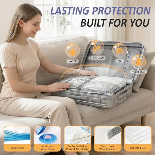 Vacuum Storage Bags with Hand Pump, Vacuum Seal Space Saver Bags,25 Combo - size: Combo