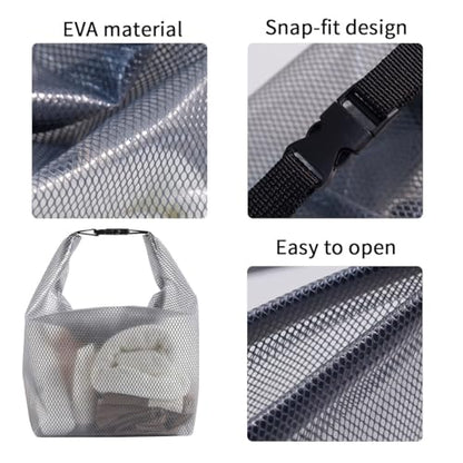2 Pack Clear Toiletry Bag Portable Travel Makeup Bags, Waterproof Cosmetic Bag for Women, for Carry-on Travel Accessories, 2 Sizes