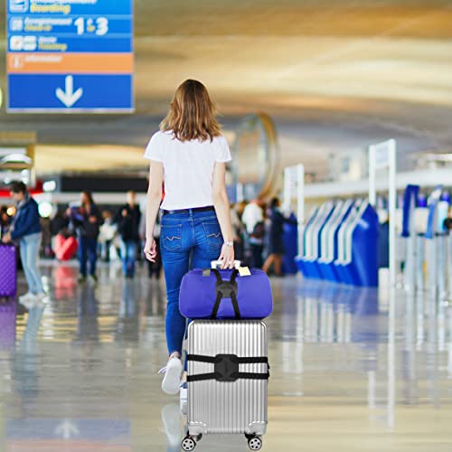Luggage Straps Bag Bungee， Luggage Straps Suitcase Adjustable Belt，Add a Bag Easy to Travel Suitcase Elastic Strap Belt – (Black) - color: Black-2