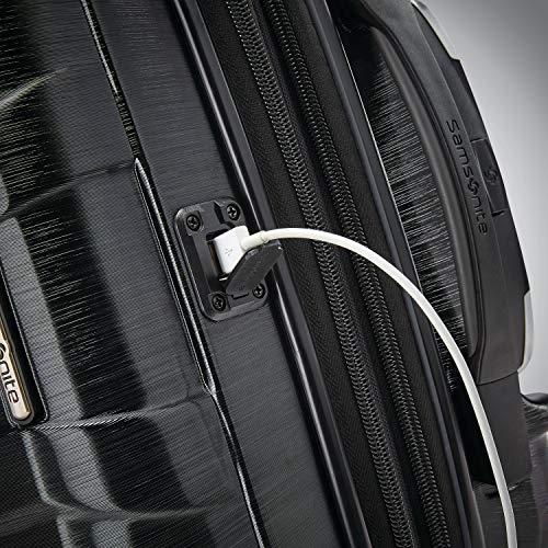 Samsonite Centric 2 Hardside Expandable Luggage with Spinner Wheels, 2-Piece Set (20/28),Black - color: Black, size: 2-Piece Set (Carry-on/Large)