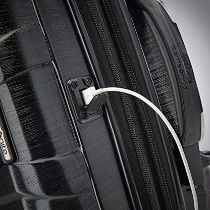 Samsonite Centric 2 Hardside Expandable Luggage with Spinner Wheels, 2-Piece Set (20/24), Black - color: Black, size: 2-Piece Set (Carry-on/Medium)