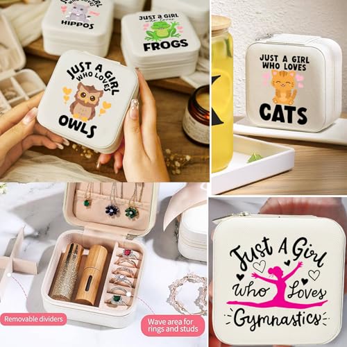 Fox Travel Jewelry Case Small PU Leather Jewelry Box Organizer - color: Fox, size: No Initial