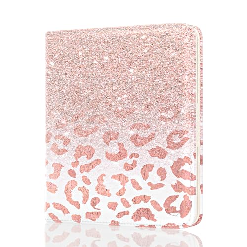 Rouidr Womens Wallet, RFID Small Slim Wallet for Women, Cute Bifold Leather Pocket Credit Card Holder Ladies Mini Purse with Zipper Coin Pocket & ID Window, Pink Leopard - color: Pink Leopard