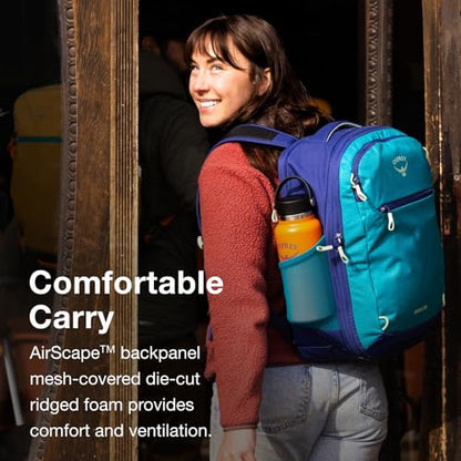 Osprey Daylite Expandable 26+6 Travel Pack, Blue Spikemoss/Alkaline - color: Blue Spikemoss/Alkaline