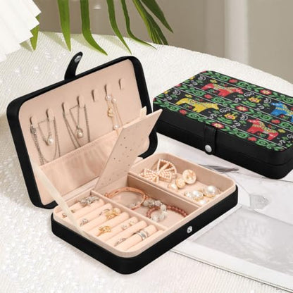 senya Leather Jewelry Box Ethnic Swedish Dala Horse Ring Storage - color: Horse 1
