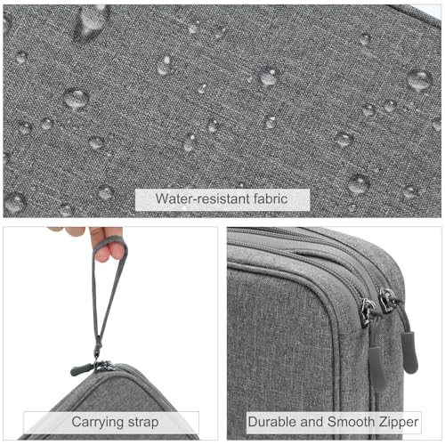 FYY Electronic Organizer, Travel Tech Pouch Bag, Large, Dark Grey - color: Dark Grey, size: 9.1 x 5.9 x 3.15 inches