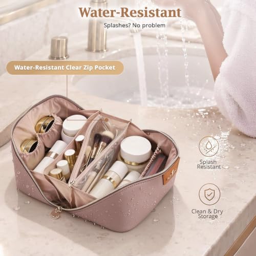 3-in-1 Large Travel Makeup Bag Organizer for Women - color: B07-Grey