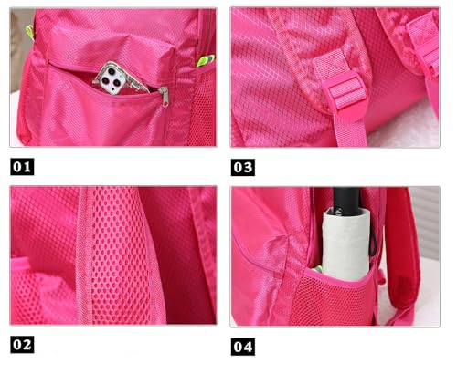 30L Hiking Daypack,Water Resistant Lightweight Packable Small Backpack for Travel Camping Outdoor,Green - color: Green