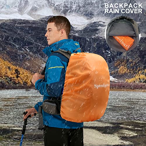 SPEEDPARK 40L Hiking Backpack, Lightweight Camping Daypack with Rain Cover - color: A Royal Blue