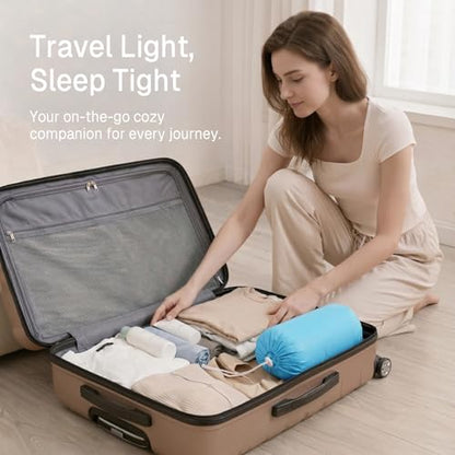 Bedtter Cooling Throw Blanket Lightweight with Carry Bag - color: Icy Blue, size: Throw (50" x 60")