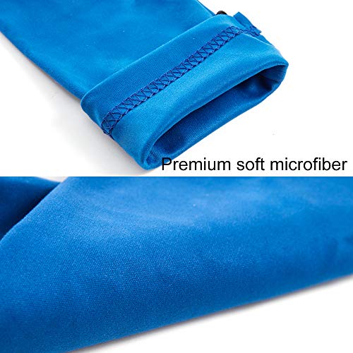TRIUMPH VISION Glasses Case Soft Eyeglass Case Sunglass Pouch Cloth 3 Pack - color: Black,blue,navy