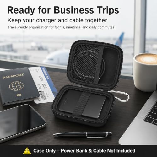 ANKHOH Power Bank Case for Clutch Pro for INIU for Anker Nano, Black - color: Black