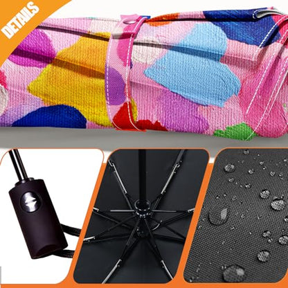 Folding Umbrella, Automatic Small Compact, Sun & Rain - color: MT81