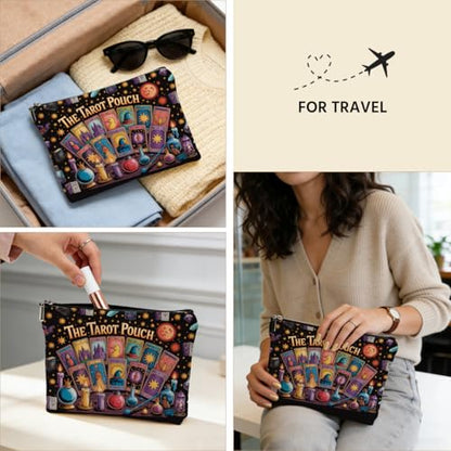 Tarot Card Gifts Makeup Bag Witch Stuff Witchcraft Magical Cosmetic Bags - color: Multicolor 016