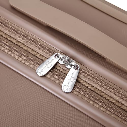 Jessica Simpson Countryside 21" Expandable 8-Wheel Spinner Carry On Luggage Suitcase, Mocha Mousse - color: Mocha Mousse, size: Carry-On