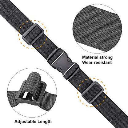 MAGARROW 65" 1.5" Utility Straps with Buckle Adjustable, 4-Pack (Black) - color: Black, size: 1.5 in x 5.4 ft