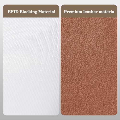 CoBak Passport Holder Cover with Safe Zipper Closure - color: Brown